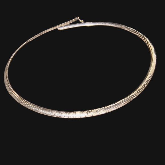 Jewelry - Vintage Sterling Silver Italian 18 Inch Omega Chain Necklace